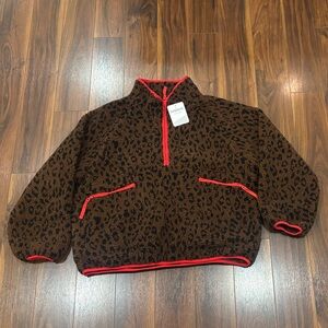 Ainangua Fuzzy Half Zip Fleece Jacke